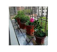 Anti-Theft Balcony Shelf, Anti-Theft Security Pathway 304 Stainless Steel, Four Sided Window Protection, Heavy Duty Flower Stand, 140 x 65 x 0.3 cm Window Mesh