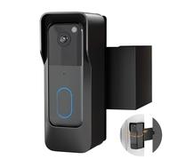 Anti-Theft Blink Doorbell Camera Mount,No-Drilling Doorbell Mount Bracket for Blink Doorbell Camera(2nd Gen),Weatherproof with Rain Cover,Non-Blocking Motion Sensor, Easy to Install for Home/Apartment