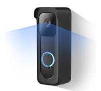 Anti-Theft Blink Doorbell Mount for Blink Video Doorbell, Adhesive No Drill Doorbell Mounting Bracket for Apartment, Home, Renters, Easy Installation without Tools - Black