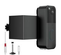 Anti-Theft Blink Doorbell Mount, No Drilling Metal Door Mount Only for All-New Blink Video Doorbell(2nd Gen), No Cover Doorbell Bracket Holder for Rental Apartment Condo