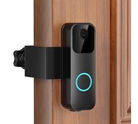 Anti-Theft Blink Video Doorbell Door Mount, No Drilling High Quality Stainless & Aluminum Video Camera Doorbell Mount for Apartment Renters Home Office Room - Doorbell Not Included (Black)
