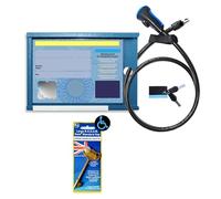 Anti Theft Blue Badge Disabled Holder Lock Security Device for Car & Radar Key for Disabled Toilets Access - Disability Parking & Toilet Access Wallet - Secure Attachment via Steering Wheel