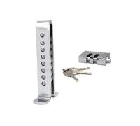 Anti-Theft Brake and Clutch Lock - Adjustable Portable Universal Stainless Steel Safety Tool - Safety Protection Brake Pedal Lock | for SUVs, Saloons, Trucks and Other Vehicles