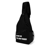 Anti Theft Chest Bag Spank Me I'Ve Been Naughty Crossbody Bag Retractable Side Pocket Strap Daypack For Business, Hiking, Office