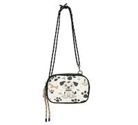 Anti Theft Crossbody Bag Men Waterproof with Credit Card Slots Mini Shoulder Bag Take a walk- Sweet Flamingo Yellow, Cute Cartoon Dogs Animal