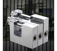 Anti Theft D Shaped Lock Heavy Duty Zinc Alloy Padlock Weatherproof Outdoor Security Drill Resistant Hardened Steel Body For Garage Shed Gate Motorcycle Chain(40mm)