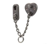 Anti Theft Door Chain Lock for Home Security - Heavy Duty Stainless Steel Construction with Easy Surface Mount Installation - Ideal for Front, Internal, Apartment & UPVC Doors (Grey)