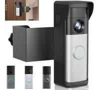 Anti-Theft Doorbell Mount Compatible with R-ing Newest 2026 Battery Doorbell/Plus/Pro, No Drill Wireless Video Camera Doorbell Bracket with Rain Cover for Apartment Rental, Not for Security Door