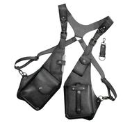 Anti-theft Harness,Anti-theft Harness | Medieval Vintage Security Phone Bag,Underarm Shoulder Bag Wallet, Adjustable PU Hidden Pack, Double Shoulder Bag for