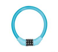 Anti Theft Keyless Bike Lock by with Steel Cable, Waterproof and Cut Resistant, Suitable for Bicycle, EBike, and Scooter Security (Blue-Password Lock)