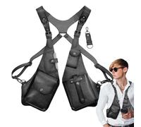 Anti-theft Leather Harness, Anti-Theft Harness - Medieval Underarm Bag | Double Bag for Free for Men and Women, Vintage Bag, Pouch with Between
