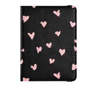 Anti-Theft Passport and Vaccine Card Organizer for Girls Boys Women and Men,Travel Gift Aesthetic Unique Beauty Leopard Jaguar Hearts Pink Happy Valentine's Day, Multicolor, One Size, Casual