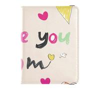 Anti-Theft Passport and Vaccine Card Organizer for Girls Boys Women and Men,Travel Gift Mothers's Day I Love You Mom, Multicolor, One Size, Casual