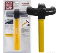 Anti-Theft Reinforced Security Car Locks - Steering Wheel Locks, Baseball Bat Locks, Gearstcik Lock & Wheel Clamp Lock | Strong, Reliable & Long Lasting (Rotary Steering Wheel Lock)