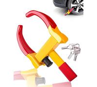 Anti-Theft Reinforced Security Car Locks - Steering Wheel Locks, Baseball Bat Locks, Gearstcik Lock & Wheel Clamp Lock | Strong, Reliable & Long Lasting (Wheel Clamp Lock)