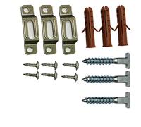 Anti-Theft Security Picture Hooks/Hangers Kit & Spanner. Security hardware system for locking framed pictures to The wall. for wooden & polymer picture frames (Complete Kit without Key)