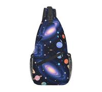 Anti Theft Shoulder Crossbody Bag Solar System Galaxy Space Planet Art Sling Backpack Multipurpose Shoulder Bags for Cycling Hiking Travel
