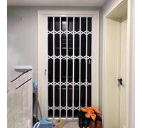 Anti-theft Sliding Door Lock Guard/Window Security Bars, Customizable Extra Wide French Window Safety Guard, Extendable Baseroom Balcony Windows Grille(W110xH80cm/44x32in)