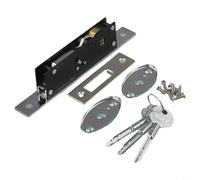 Anti Theft Sliding Door Lock with Aluminum Alloy Build and Crossed Keys for Enhanced Security on Wooden and Aluminum Doors