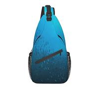 Anti Theft Sling Bag, for Undersea Ocean Fish Group, Shoulder Crossbody Backpack Waterproof Chest Bag Lightweight Casual Daypack for Travel Sports