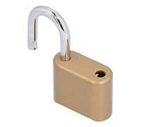 Anti - Theft Thick Password Padlock, Keyless Door Lock for Home Security, Heavy - Duty Zinc Alloy Luggage Safe Lock with 4 - Digit Code for Backpack Travel Bag Locker (Gold)