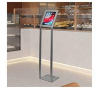 Anti-Theft Universal Tablet Floor Stand with Lock and Key for Secure Public Use in Retail Business