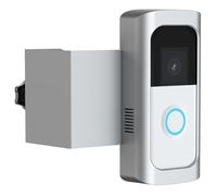Anti-Theft Video Doorbell Camera Mount, No-Drill Bracket Holder Compatible with Video Doorbell, Not Block Doorbell Motion Sensor (Silver)