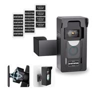 Anti-Theft Video Doorbell Mount,Adjustable 360° Degree Doorbell Angle No-Drill Mount Compatible with Ring Battery Doorbell/Plus/Pro Video Doorbell Upgrade Corner Kit for Houses,Apartments, Black