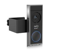 Anti-Theft Video Doorbell Mount Compatible with Eufy E340 - No Drilling Installation, Motion Sensor Unblocked, Adjustable Eufy Doorbell E340 Mount for Houses, Apartments, Rentals (Black)
