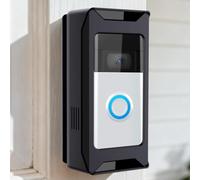 Anti-Theft Video Doorbell Mount Compatible with Ring/Blink Wireless Camera Doorbell, Adjustable Angle Doorbell Mount No-Drill Battery Doorbell Bracket Accessories for Houses, Apartments, Businesses