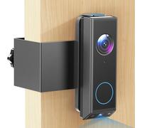 Anti-Theft Video Doorbell Mount for Eufy E340, Doorbell Camera Mount, No Drill Adjustable Mounting Bracket Holder Accessories for Apartment Rentals, Enhanced Protection Doorbell Mount Bracket
