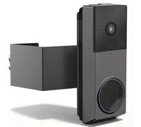 Anti-Theft Video Doorbell Mount for Eufy E340 / Wyze Duo Camera Doorbell | No Drilling Wyze Doorbell Mount Bracket, No Block Motion Sensor Doorbell Holder for Apartments, Rentals & Houses