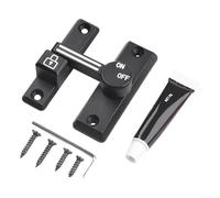 Anti Theft Zinc Alloy Door Hook Latch Protects Your Property with Secure Locking Mechanism (Luminous Black)