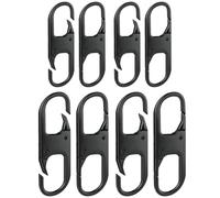 Anti Theft Zip Lock Keep The Zipper Closed, Quick Disconnect Clip - Key Holder Add-on Accessory (Black)