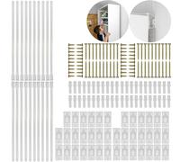 Anti-tip Device for Shelves, chests of Drawers and cupboards, 20 Pack, for screwing, Easy to Activate/deactivate, Protection for Small Children and Pets, Set with Fasteners
