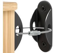 Anti Tip Furniture Anchors, Furniture Wall Anchor Straps for Furniture Dresser Wall Safety Anchor Furniture Fasteners to Wall, Prevent Baby Pet from Falling Furniture Dresser & Bookshelf (3PCS)