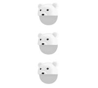 Anti Tip Furniture Bear Wall Furniture Anchor Protection, Bear Children Safety Cabinet Buckle,Anti-Tip Furniture Anchor Attach Furniture to Wall Keeping Baby Pet Safety from Falling Furniture 3Pcs