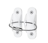 Anti-Tip Furniture Kit - Adjustable Wall Straps, Secure Metal Anchors | Childproof Cabinet Attachment Solution, Furniture Wall Fastening Kit to Prevent Dangerous Toppling in Playroom Or Living Area
