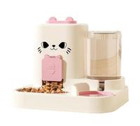 Anti Tip Pet Food Water Bowl Set Automatic Dispenser Bottle Detachable Metal Dish Ergonomic Feeder Large Capacity Cats Dog Feeder Water Dispenser