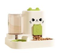 Anti Tip Pet Food Water Bowl Set Automatic Dispenser Bottle Detachable Metal Dish Ergonomic Feeder Large Capacity Cats Dog Feeder Water Dispenser