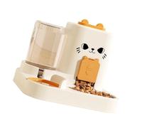 Anti Tip Pet Food Water Bowl Set Automatic Dispenser Bottle Detachable Metal Dish Ergonomic Feeder Large Capacity Cats Dog Feeder Water Dispenser