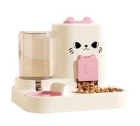 Anti Tip Pet Food Water Bowl Set Automatic Dispenser Bottle Detachable Metal Dish Ergonomic Feeder Large Capacity Cats Dog Feeder Water Dispenser