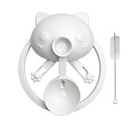 Anti Tipping Cat Water Fountain Stand - ABS 20x18x5.5cm | Portable Pet Feeder Base With Suction Cup Anti Slip Holder | Water Bottle Station For Cats Dogs Indoor Outdoor Car Travel Camping Use