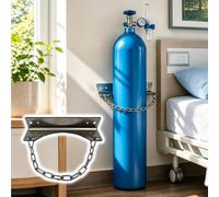Anti-Tipping Cylinder Oxygen Tank Bracket, Medical Gas Bottle Rack Storage