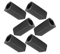 Anti Tipping Wheelchair Stabilizer 6pcs Plastic Rear Tube Cap Sleeve | Textured Embossing, 7.00x2.50x2.50cm Size, for Wheelchair Rear Wheel Tube