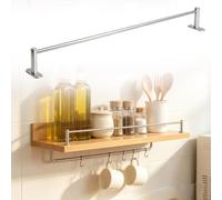 Anti-topple Kitchen Shelf Fence Rails, Aluminum Edge Barrier Bar