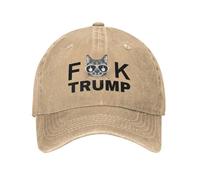 Anti Trump Fuck Trump Hat for Men Baseball Caps Vintage Cap Natural