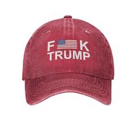Anti Trump Fuck Trump Hat for Men Baseball Caps Vintage Cap Red