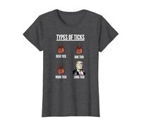 Anti Trump Hater Know Your Parasites Apparel T-Shirt, Women, Dark Heather Grey, Medium