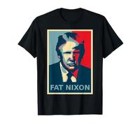 Anti-Trump Lock Him Up Fat Nixon Political Protest Poster T-Shirt